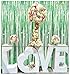 ShiDianYi Foil Fringe Curtain Streamer Backdrop Metallic Foil Curtain Tinsel Backdrop Christmas Photo Booth Props -1217S (3FTx8FT, Green)