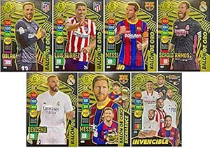 Panini Lote de 6 Balones de Oro + la Card Invencible ...