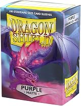 Dragon Shield Matte Standard Size Card Sleeves 100 Purple