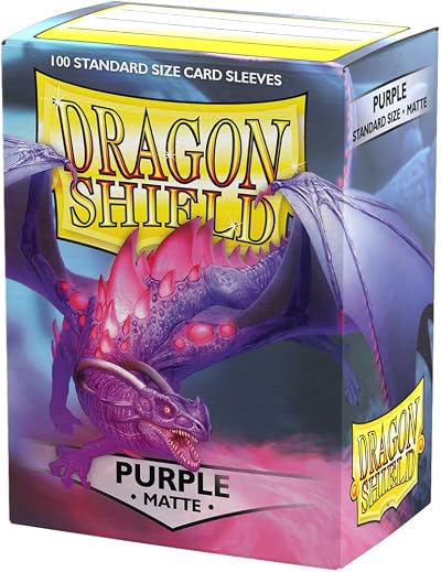 Dragon Shield Matte Standard Size Card Sleeves 100 Purple