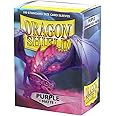 Dragon Shield Standard Size Sleeves – Matte Purple 100CT - Card Sleeves are Smooth & Tough - Compatible with Pokemon, Yugioh,