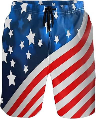 4th of july swim trunks