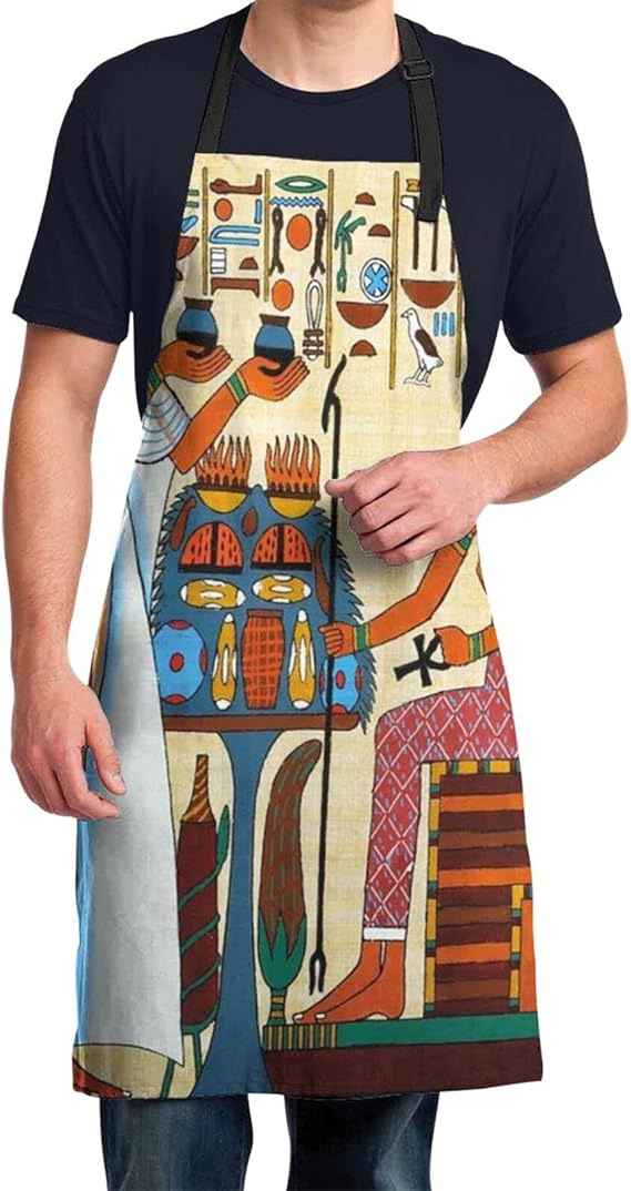 Fashionable beautiful apron，n with Elements of Ancient Egyptia,Durable