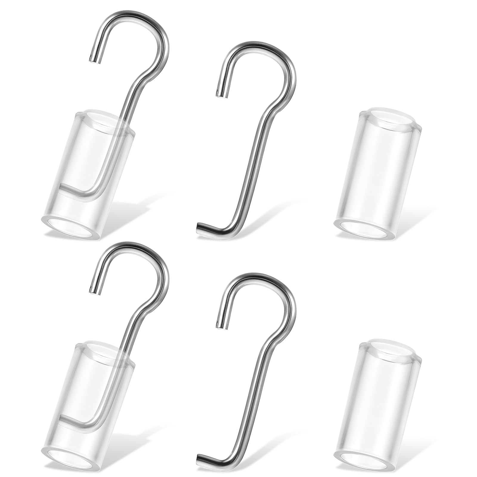 Photo 1 of 2 Set Mini Blinds Wand Replacement with Hook, Wand Wire and Sleeve Collar for Horizontal Mini Blinds Window Blind Repair Parts with 1 Inch Square Headrails Vertical Blind Repair Kit