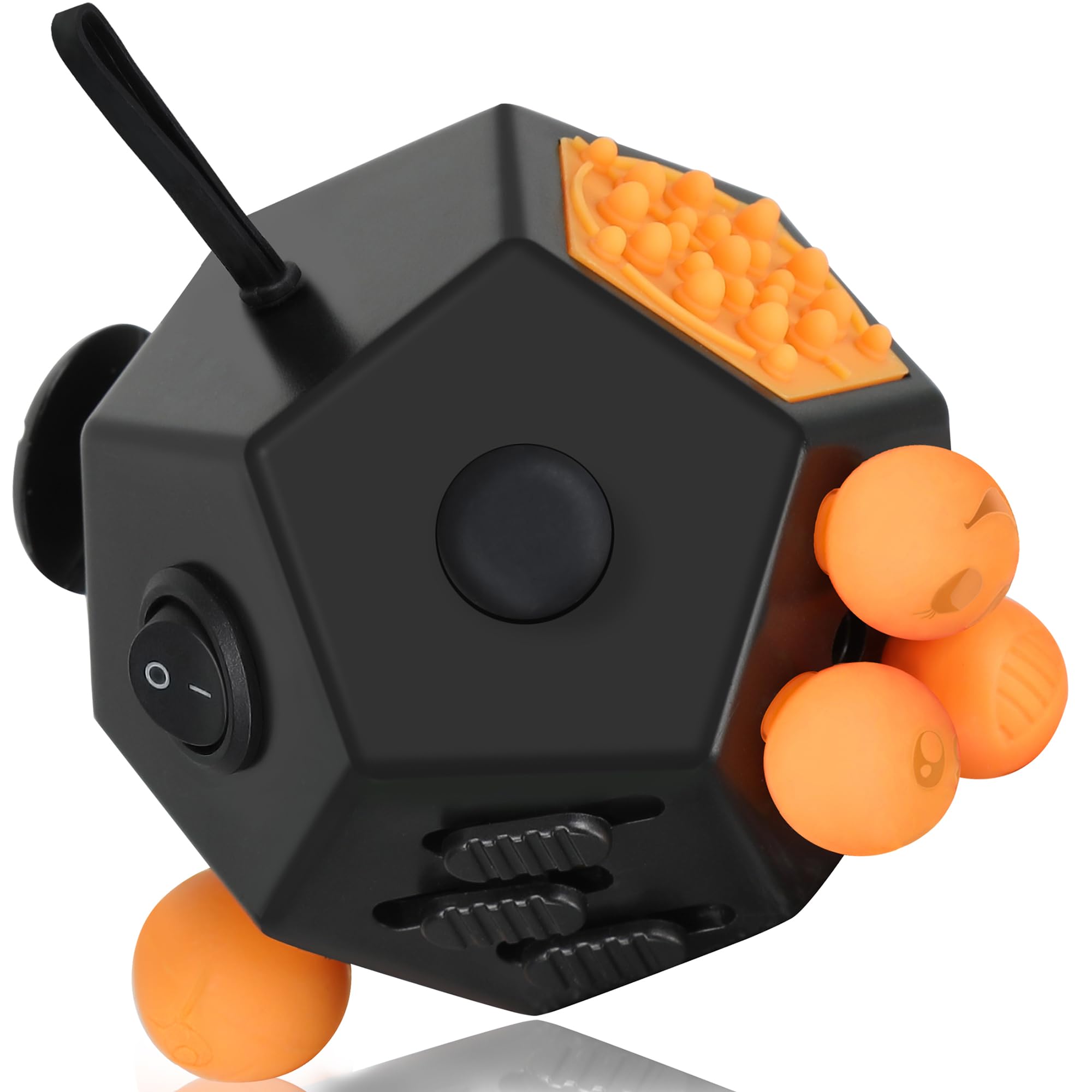 VCOSTORE Fidget Cube for Kids Adults, Fidget Toys for Anxiety, Cube Fidgets Toy Anti Stress Autism OCD ADHD, 12 Sided Sensory Toys for Adult Girls Boys Teens