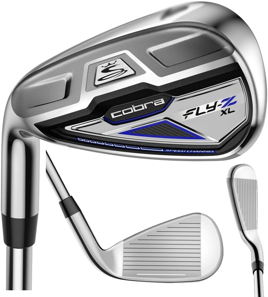 Cobra Men's FlyZ XL Golf Iron Set, Left Hand, Steel, Regular, 4GW