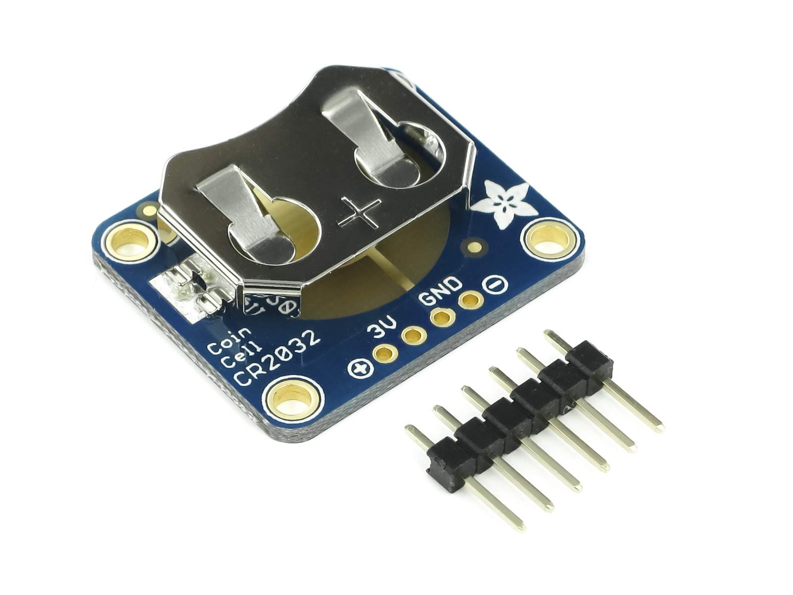 Adafruit 20 mm coin cell breakout board with CR2032 battery holder and 0.1 inch