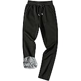 GXAMOY Men's Winter Fleece Pants Sherpa Lined Sweatpants Active Warm Thick Jogger Pants