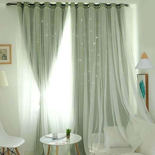 Amazon Com Wingbind Sheer And Blackout Curtains Set Romantic