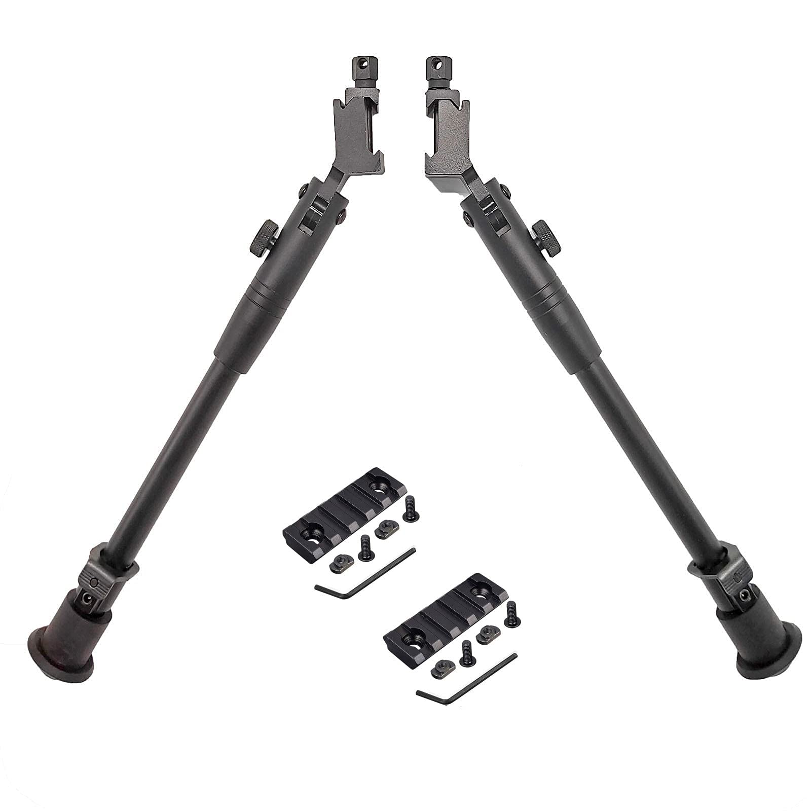bravovski Tactical Side Mounted Bipod 9″-12″ Adjustable for Breakbarrels/Underlevers Air Rifles with Picatinny Rails