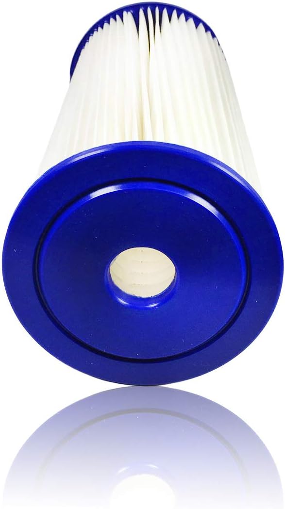 Aquaboon 5 Micron 10" Big Blue Pleated Sediment Water Filter Replacement Cartridge | Whole House Sediment Filtration | Compatible with FXHSC, ECP5-BB, FM-BB-10-5, CP5-BBS, 255490-43, HDC3001, 4-Pack: Home & Kitchen