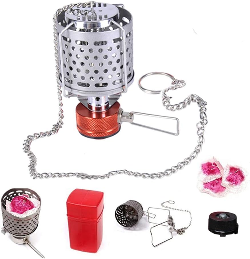 HRRH Outdoor Camping Gas Lamp, Detachable Picnic Steel Tent Gas Lantern Lamp Heating Gas Camp Light Illuminated