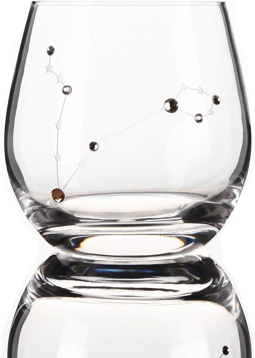 Zodiac Pisces Sign Wine Glasses Water Glasses,Constellation Acessories Gifts,11 Ounce (Pisces)