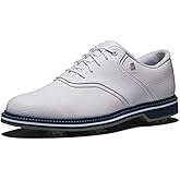 FootJoy Men's FJ Originals Golf Shoe, White/White/Navy, 7.5 Medium