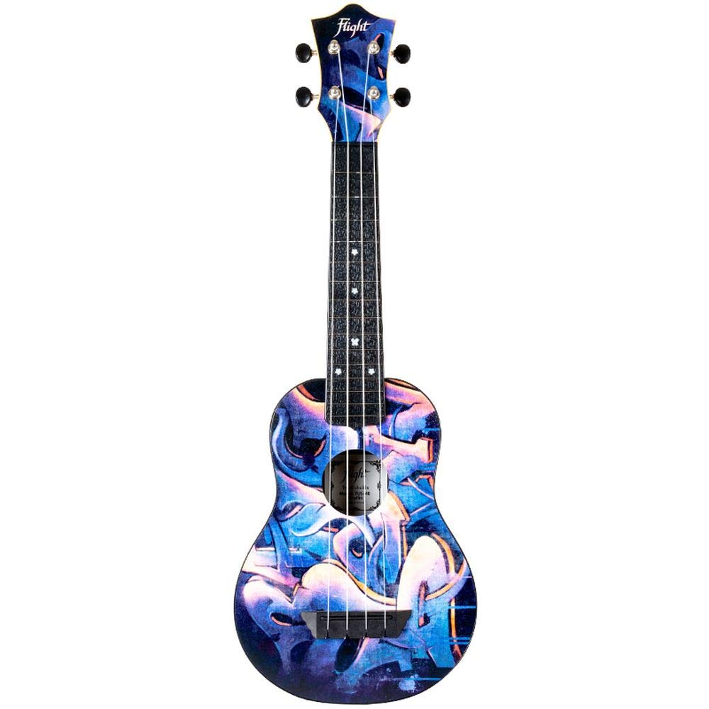 Flight Music Ukuleles TUS40 ABS Travel Ukulele - Graffiti (With Bag),ALMTUS40GRAF