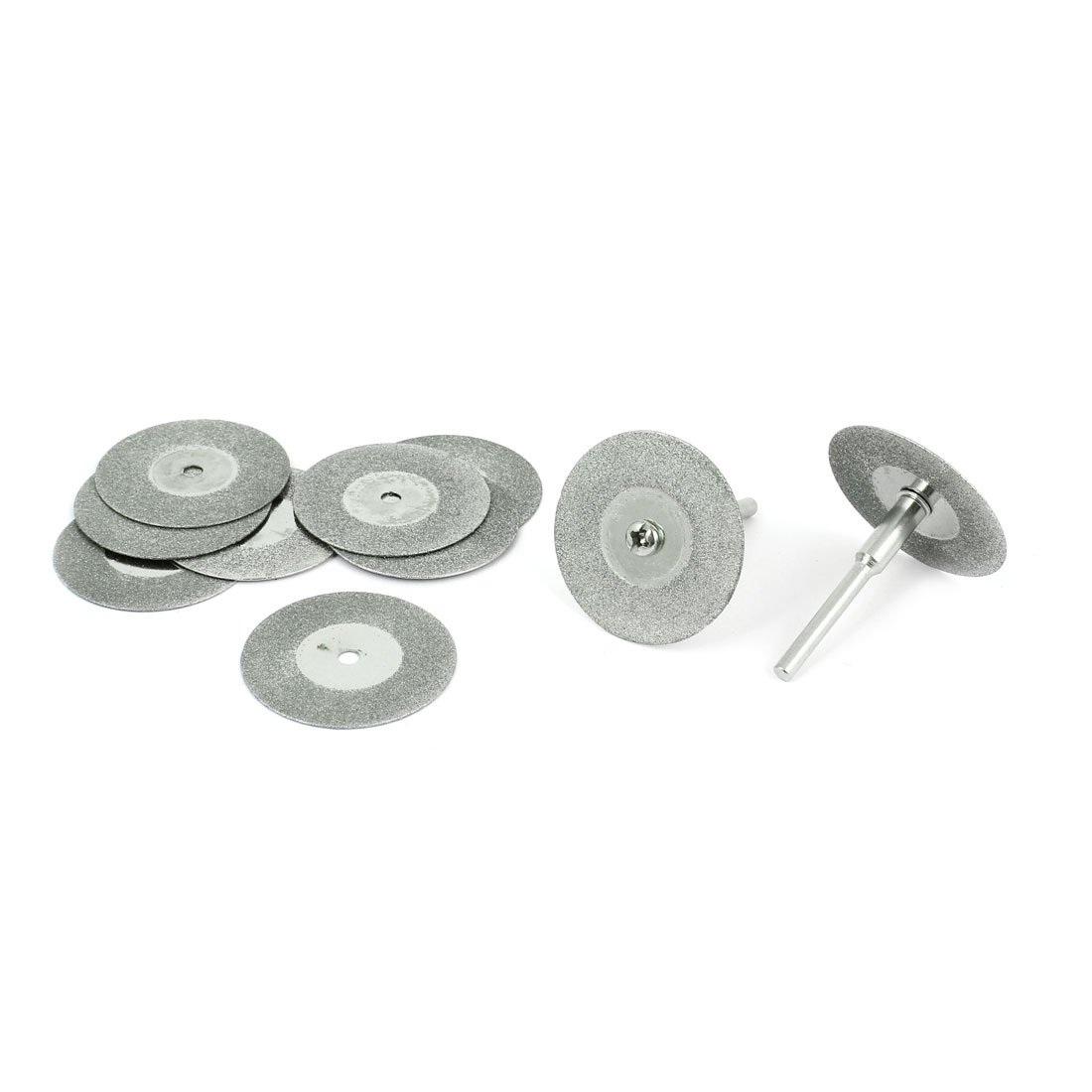 sourcingmap 10 Pcs 30mm Diamond Coated Cut Off Grinding Wheel Discs w 1/8" Mandrel