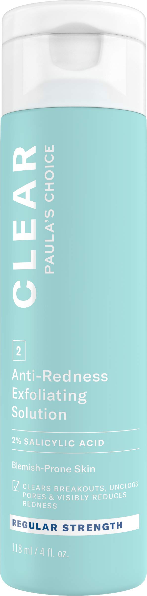 Paula's Choice CLEAR Regular Strength Exfoliator, 2 Salicylic Acid Exfoliant for Acne, Redness