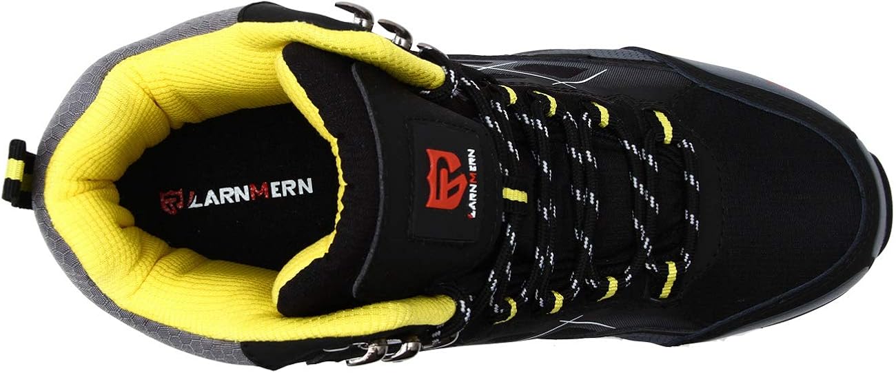 LARNMERN Steel Toe Boots,Mens Work Safety Outdoor Protection Footwear Industrial and Construction Boots: Shoes