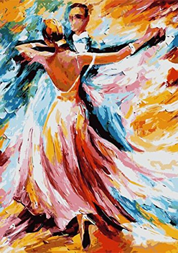 Degage Tango Dancer Paint by Numbers Kits for Adult Kids, DIY Painting by Number for Home Wall Decor,16"x20" Unmounted