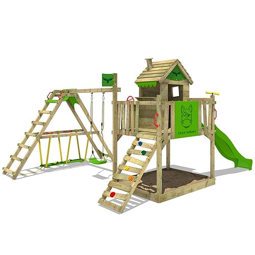 Spielturm mit Rutsche und Schaukel: Amazon.de