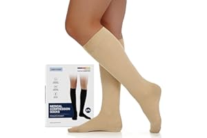 20-30mmHg Travel Compression Socks, Leg Support for Long Flights Car Rides, Comfortable Breathable & Anti-Swelling