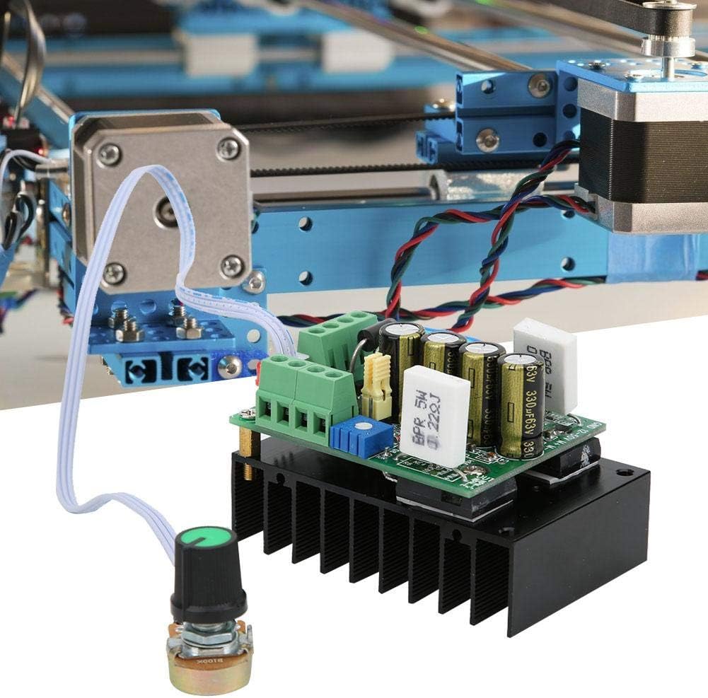 Speed Controller,PWM DC Motor Speed Controller 12-50V 15A, with Overcurrent Protection for PLC CNC MACH3 USB