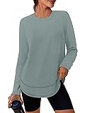 Long Sleeve Shirts Swim Rash Guard Athletic Tops Uv