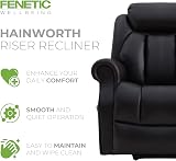 Elite Care Hainworth Leather Dual Motor Recliner Chair with Heat & Massage view 3