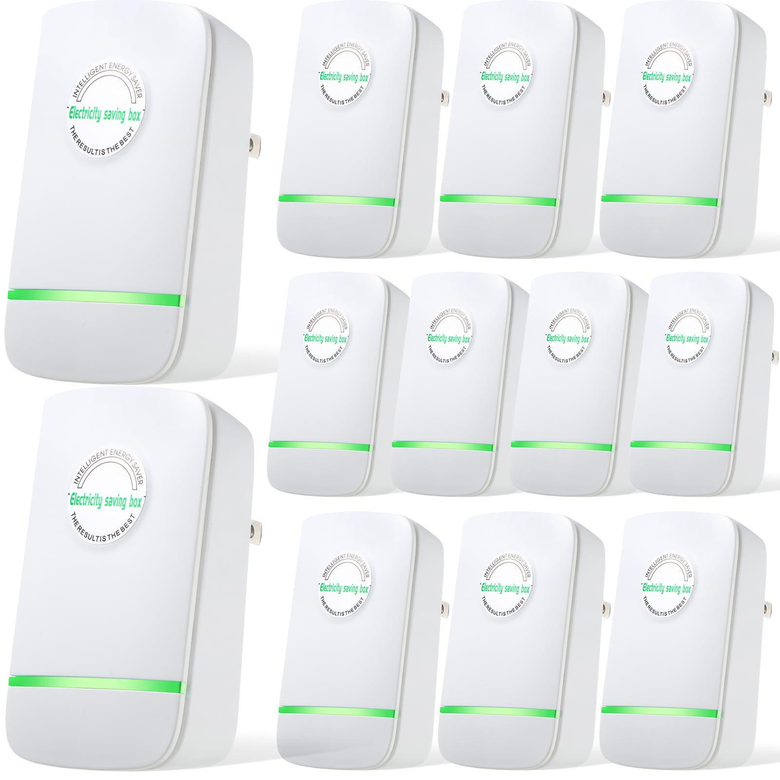 Photo 1 of Kigley 16 Pcs Energy Saving Device, Electricity Power Saving Box, Household Stable Voltage Device and High Efficiency US Plug 90-250V 30KW for Home Factory Office