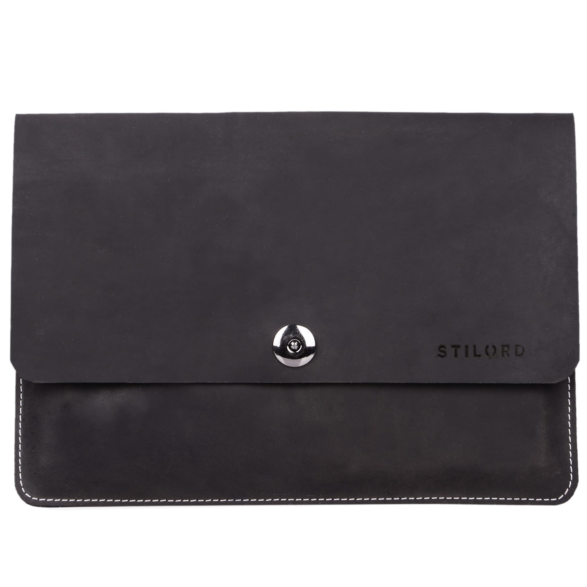 STILORD "Dallas" Vintage Leather Case for iPads 9.7-10.5 inch Universal Tablet-PC Cover Portfolio Sophisticated Vintage Design Genuine Leather Colour:Dark - Brown