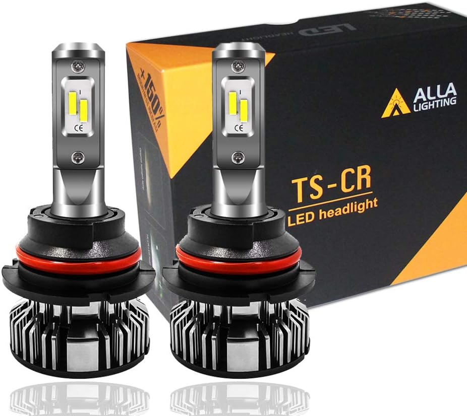 Alla Lighting 10000lm LED 9007 Headlight Bulbs Extremely Super Bright