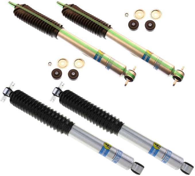 NEW BILSTEIN FRONT & REAR SHOCKS FOR 9706 JEEP WRANGLER TJ WITH 2.5" TO 3.5" LIFT, 5100 SERIES