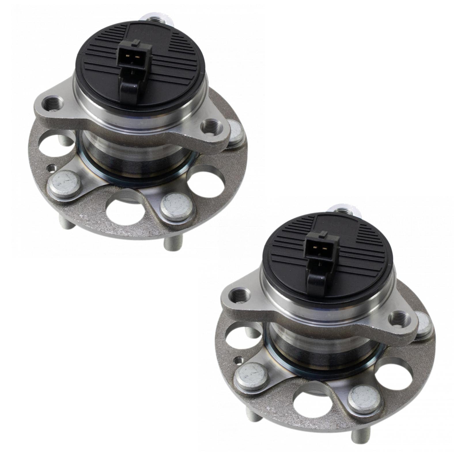 TRQ 2 Piece Rear Wheel Bearing & Hub Assembly Set