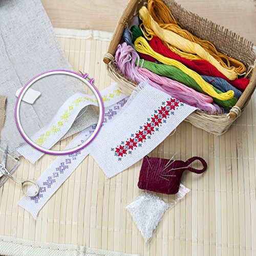 4 Caydo+Pieces+Embroidery+Plastic+Multicolor