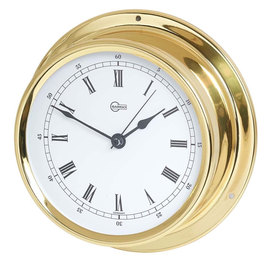 Barigo Regatta Ships Clock Brass 120mm