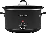 Andrew James 8L Slow Cooker Roast-to-Rest Ceramic Bowl Glass Lid 3 Heat Settings view 1