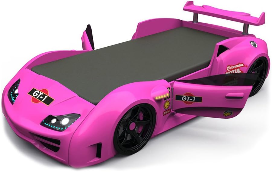 GT-1 Pink Car bed opening doors