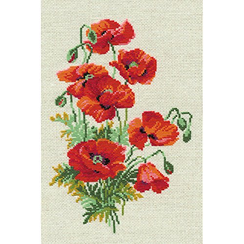 RIOLIS 808 - Wild Poppies- Counted Cross Stitch Kit 8¼
