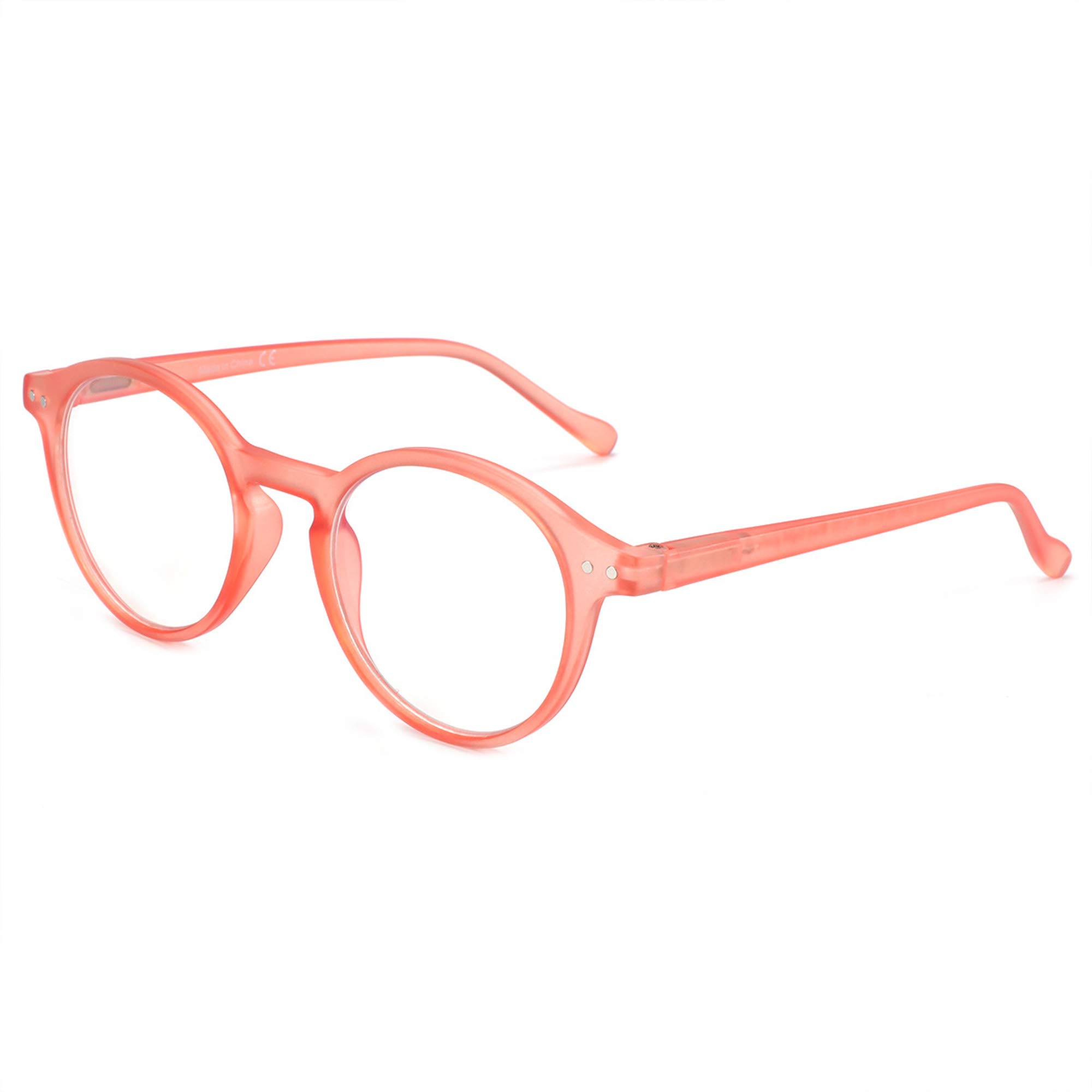 ZENOTTIC Round Blue Light Blocking Glasses, Lightweight Reading Glasses with Anti-Glare Lenses for Men & Women