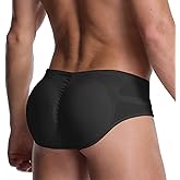 Akkad Kuti Mens Butt Lifter Shapewear Hip Enhancer Mens Padded Underwear with Detachable Pads
