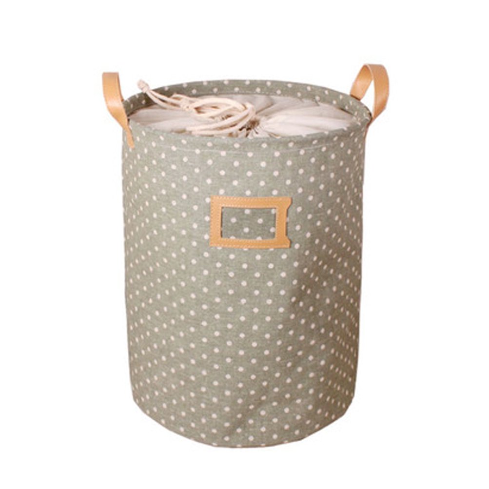 Inwagui Runde Wäschekorb Hamper Aufbewahrungstasche Wäschesack