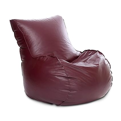 Home Valley Mambo Chair Xxl Bean Bag Cover Without Beans Maroon