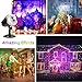 LYRABAY Christmas Outdoor Projector Laser Lights, Meteor Shower with Ocean Wave Light, Laser LED Light with Remote Control, Night Light Projector for Xmas, Party, Halloween Landscape Decoration