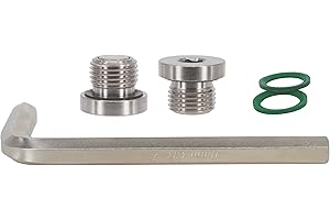 Dsnaduo 2PCS Stainless Steel Magnetic Hex Front Differential Oil Fill/Drain Plug fits Polaris Ace General Rzr Ranger Scrambler Sportsman Magnum ATV UTV Side By Side. Replace 2203739 2203738 DP018