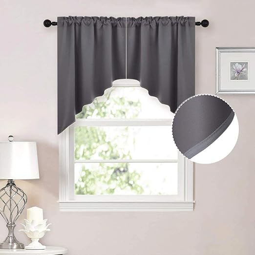 Amazon Com Nicetown Half Window Kitchen Tier Curtains Tailored