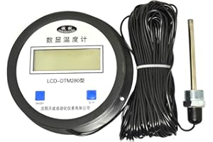 High Precision Digital Thermometer with Probe Electronic Digital Water Meter Temperature Measuring Instrument 5m Cable