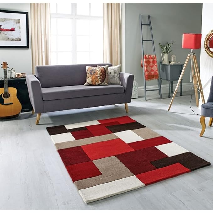 Buy Safiya Carpet Modern Interior USA Collection Abstract Handmade