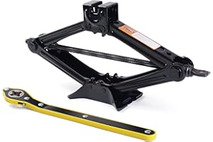 SZHRXC Scissor Jack, Car Jack Kit, Max 2 Ton (4,400 lbs) Jack, (Includes Labor Saving Wrench and Lifting Jack), Universal Car Emergency Kit for Cars, SUVs up to 2 Tons.