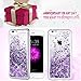 iPhone 6/6S/7/8 Case, Caka iPhone 6S Glitter Case [Tempered Glass Screen Protector] Bling Flowing Floating Luxury Glitter Sparkle TPU Bumper Liquid Case for iPhone 6/6S/7/8 (4.7