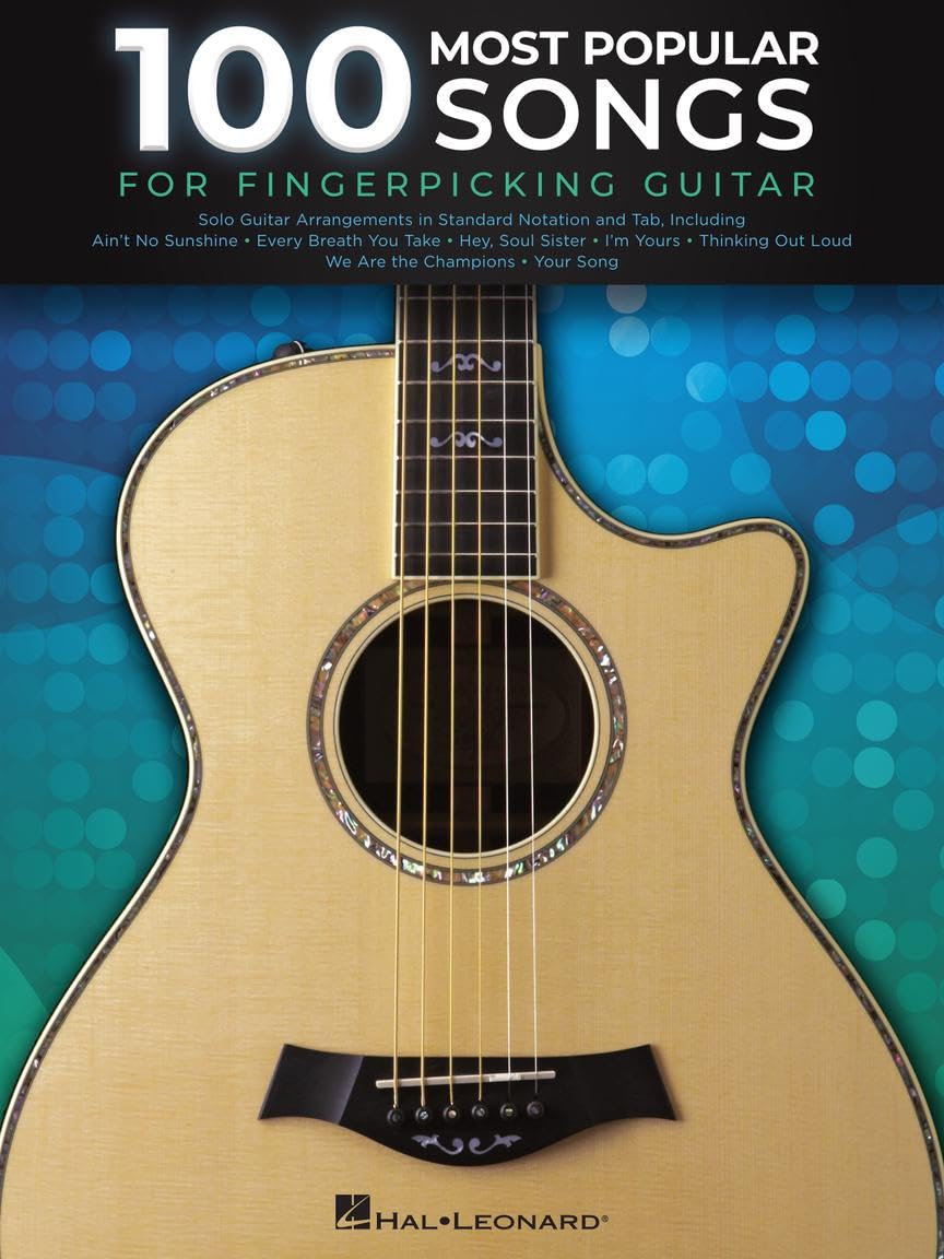 100 Most Popular Songs for Fingerpicking Guitar | Solo Guitar Songbook with Tablature and Notation | Fingerstyle Sheet Music Collection for Acoustic ... Arrangements in Standard Notation and Tab